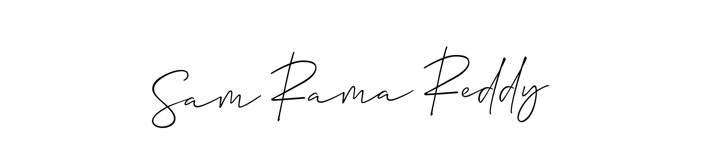 Best and Professional Signature Style for Sam Rama Reddy. Allison_Script Best Signature Style Collection. Sam Rama Reddy signature style 2 images and pictures png