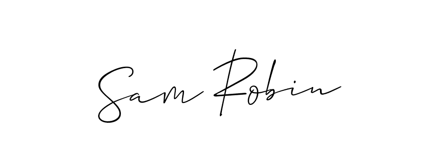 Allison_Script is a professional signature style that is perfect for those who want to add a touch of class to their signature. It is also a great choice for those who want to make their signature more unique. Get Sam Robin name to fancy signature for free. Sam Robin signature style 2 images and pictures png