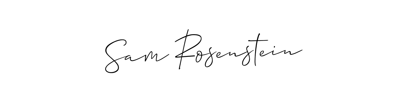 Sam Rosenstein stylish signature style. Best Handwritten Sign (Allison_Script) for my name. Handwritten Signature Collection Ideas for my name Sam Rosenstein. Sam Rosenstein signature style 2 images and pictures png