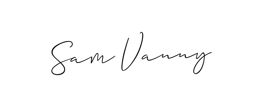 Similarly Allison_Script is the best handwritten signature design. Signature creator online .You can use it as an online autograph creator for name Sam Vanny. Sam Vanny signature style 2 images and pictures png