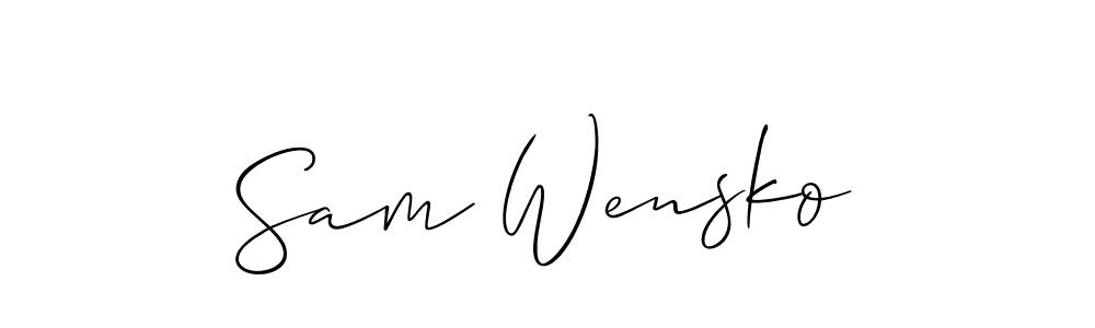 You can use this online signature creator to create a handwritten signature for the name Sam Wensko. This is the best online autograph maker. Sam Wensko signature style 2 images and pictures png