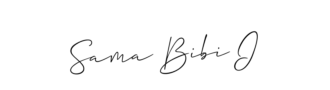 Also You can easily find your signature by using the search form. We will create Sama Bibi I name handwritten signature images for you free of cost using Allison_Script sign style. Sama Bibi I signature style 2 images and pictures png