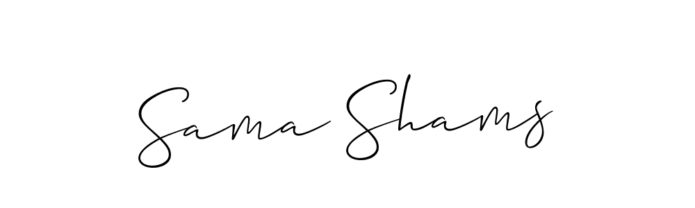 How to Draw Sama Shams signature style? Allison_Script is a latest design signature styles for name Sama Shams. Sama Shams signature style 2 images and pictures png