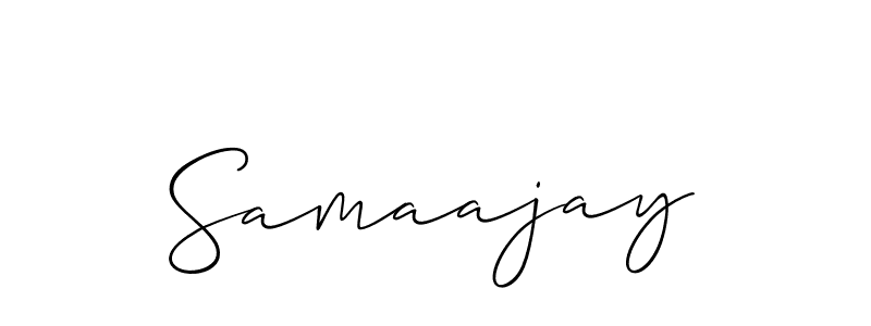 It looks lik you need a new signature style for name Samaajay. Design unique handwritten (Allison_Script) signature with our free signature maker in just a few clicks. Samaajay signature style 2 images and pictures png