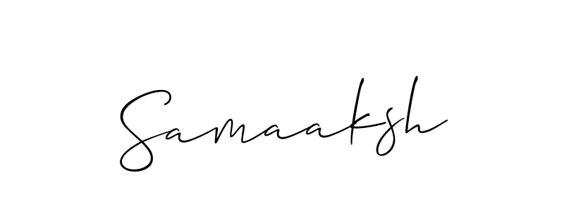 How to make Samaaksh name signature. Use Allison_Script style for creating short signs online. This is the latest handwritten sign. Samaaksh signature style 2 images and pictures png