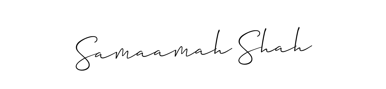 Make a beautiful signature design for name Samaamah Shah. Use this online signature maker to create a handwritten signature for free. Samaamah Shah signature style 2 images and pictures png