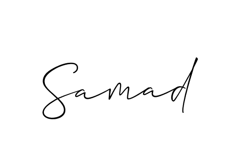 Design your own signature with our free online signature maker. With this signature software, you can create a handwritten (Allison_Script) signature for name Samad. Samad signature style 2 images and pictures png