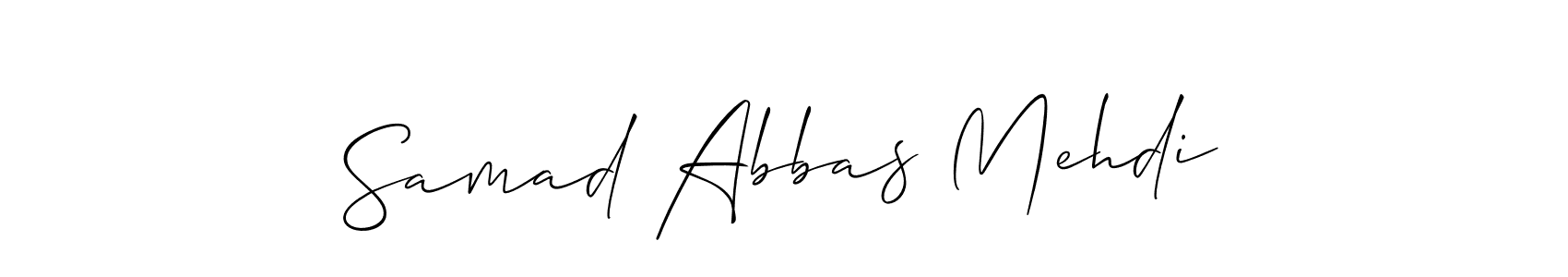 How to Draw Samad Abbas Mehdi signature style? Allison_Script is a latest design signature styles for name Samad Abbas Mehdi. Samad Abbas Mehdi signature style 2 images and pictures png