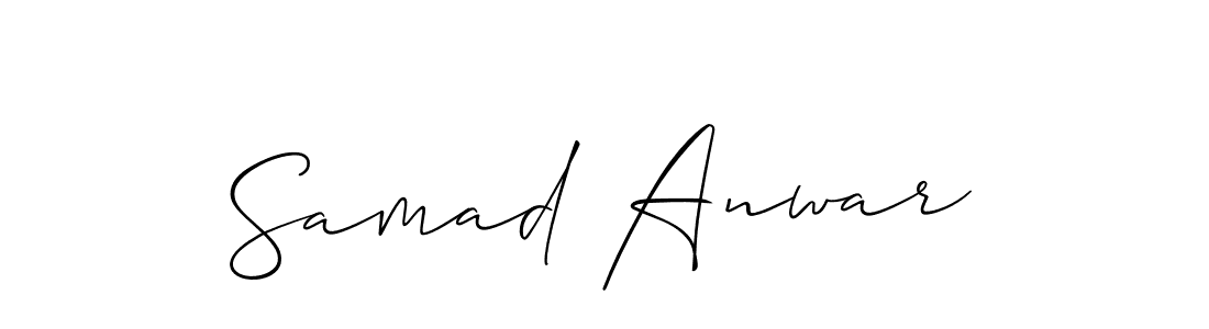 It looks lik you need a new signature style for name Samad Anwar. Design unique handwritten (Allison_Script) signature with our free signature maker in just a few clicks. Samad Anwar signature style 2 images and pictures png