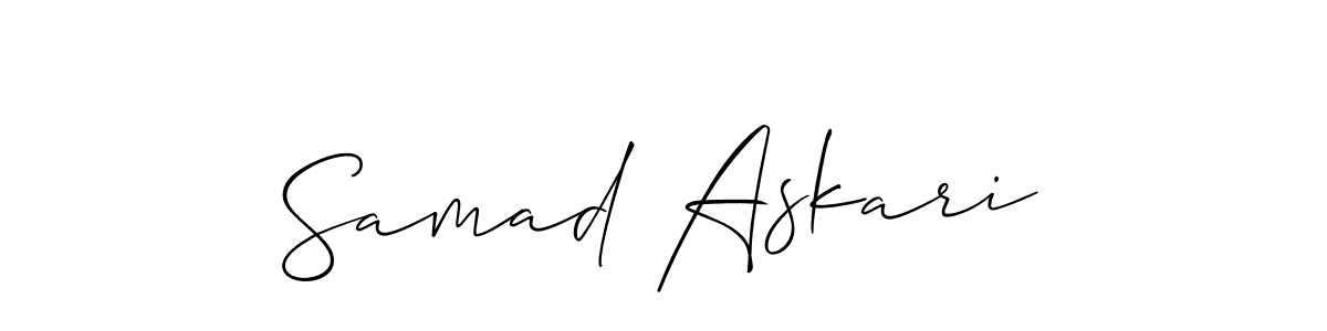 Similarly Allison_Script is the best handwritten signature design. Signature creator online .You can use it as an online autograph creator for name Samad Askari. Samad Askari signature style 2 images and pictures png