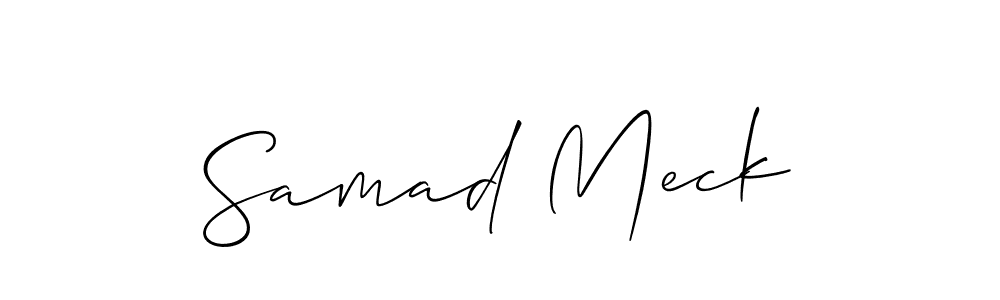 Samad Meck stylish signature style. Best Handwritten Sign (Allison_Script) for my name. Handwritten Signature Collection Ideas for my name Samad Meck. Samad Meck signature style 2 images and pictures png