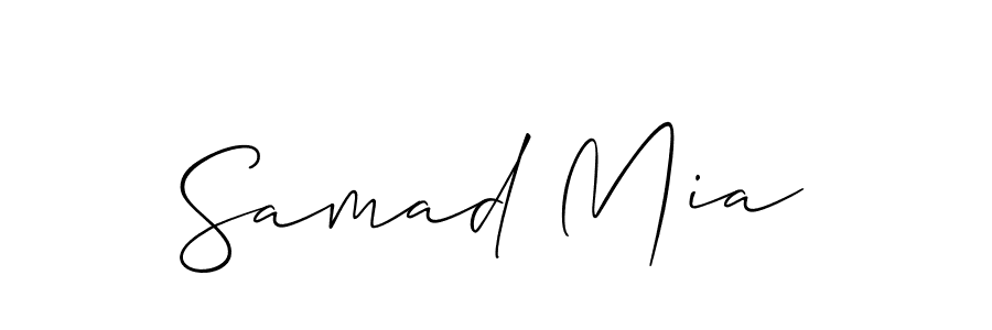Make a short Samad Mia signature style. Manage your documents anywhere anytime using Allison_Script. Create and add eSignatures, submit forms, share and send files easily. Samad Mia signature style 2 images and pictures png