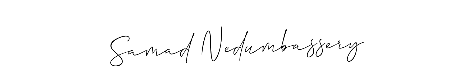 Make a beautiful signature design for name Samad Nedumbassery. With this signature (Allison_Script) style, you can create a handwritten signature for free. Samad Nedumbassery signature style 2 images and pictures png