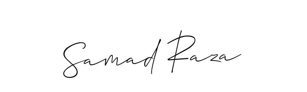 Samad Raza stylish signature style. Best Handwritten Sign (Allison_Script) for my name. Handwritten Signature Collection Ideas for my name Samad Raza. Samad Raza signature style 2 images and pictures png