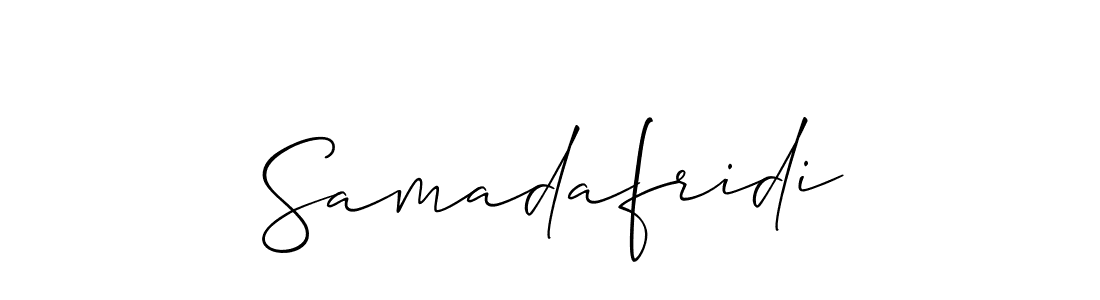 You should practise on your own different ways (Allison_Script) to write your name (Samadafridi) in signature. don't let someone else do it for you. Samadafridi signature style 2 images and pictures png