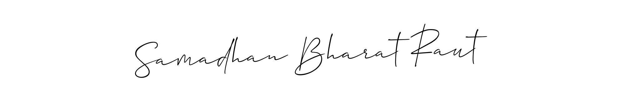 Samadhan Bharat Raut stylish signature style. Best Handwritten Sign (Allison_Script) for my name. Handwritten Signature Collection Ideas for my name Samadhan Bharat Raut. Samadhan Bharat Raut signature style 2 images and pictures png