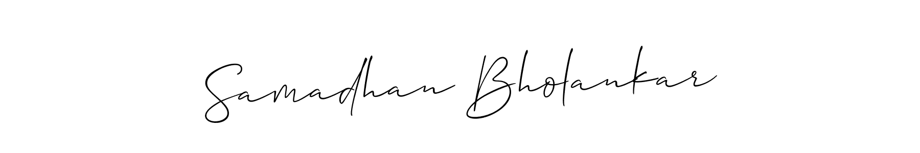 Design your own signature with our free online signature maker. With this signature software, you can create a handwritten (Allison_Script) signature for name Samadhan Bholankar. Samadhan Bholankar signature style 2 images and pictures png