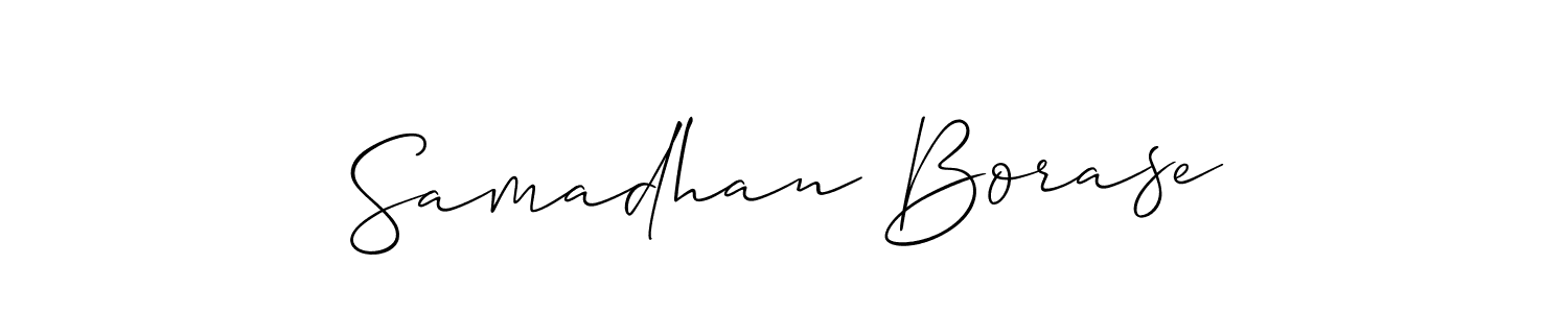 It looks lik you need a new signature style for name Samadhan Borase. Design unique handwritten (Allison_Script) signature with our free signature maker in just a few clicks. Samadhan Borase signature style 2 images and pictures png