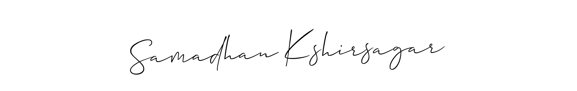 Create a beautiful signature design for name Samadhan Kshirsagar. With this signature (Allison_Script) fonts, you can make a handwritten signature for free. Samadhan Kshirsagar signature style 2 images and pictures png