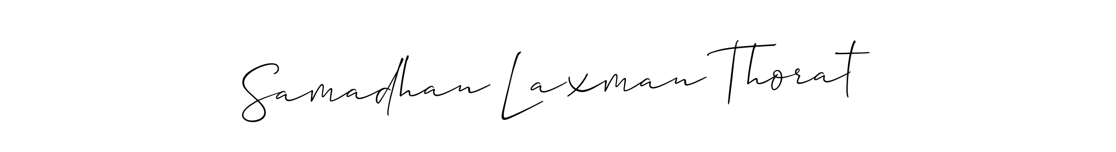 Use a signature maker to create a handwritten signature online. With this signature software, you can design (Allison_Script) your own signature for name Samadhan Laxman Thorat. Samadhan Laxman Thorat signature style 2 images and pictures png
