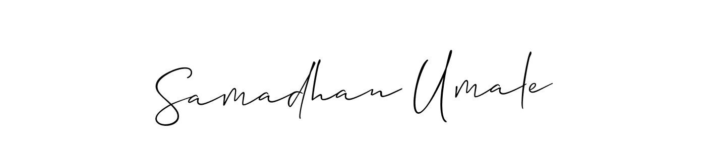 Similarly Allison_Script is the best handwritten signature design. Signature creator online .You can use it as an online autograph creator for name Samadhan Umale. Samadhan Umale signature style 2 images and pictures png