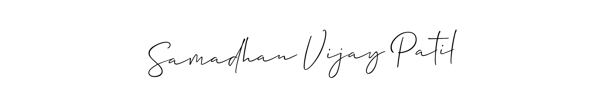 Make a beautiful signature design for name Samadhan Vijay Patil. With this signature (Allison_Script) style, you can create a handwritten signature for free. Samadhan Vijay Patil signature style 2 images and pictures png