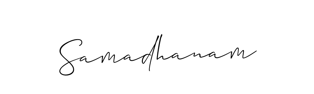 Make a beautiful signature design for name Samadhanam. Use this online signature maker to create a handwritten signature for free. Samadhanam signature style 2 images and pictures png