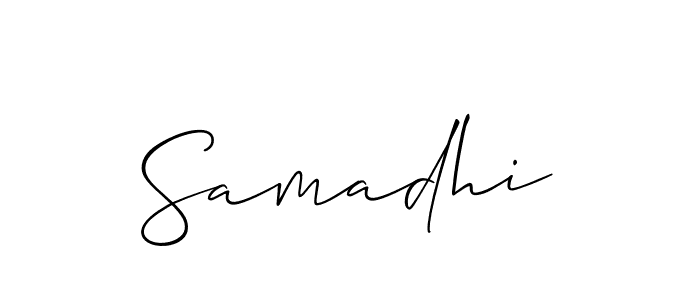 Also You can easily find your signature by using the search form. We will create Samadhi name handwritten signature images for you free of cost using Allison_Script sign style. Samadhi signature style 2 images and pictures png