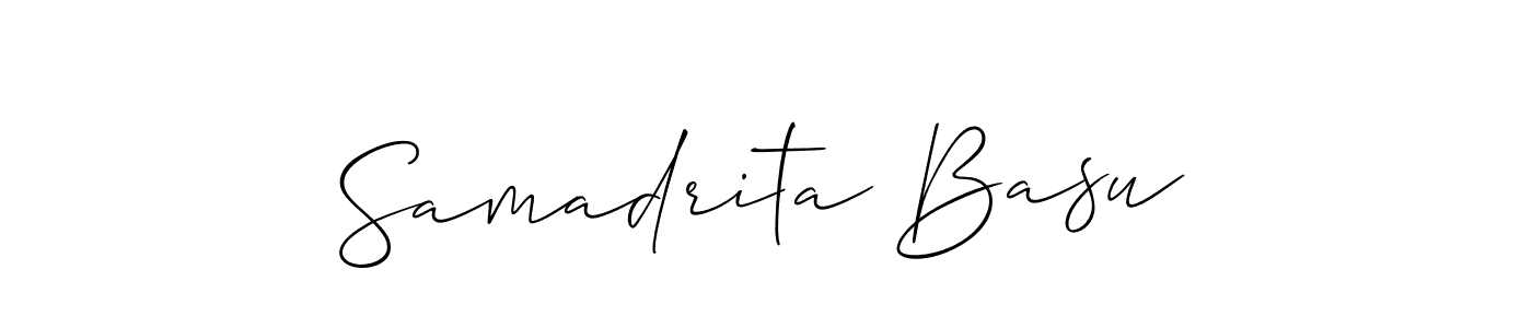 You can use this online signature creator to create a handwritten signature for the name Samadrita Basu. This is the best online autograph maker. Samadrita Basu signature style 2 images and pictures png