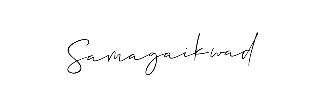 Make a short Samagaikwad signature style. Manage your documents anywhere anytime using Allison_Script. Create and add eSignatures, submit forms, share and send files easily. Samagaikwad signature style 2 images and pictures png