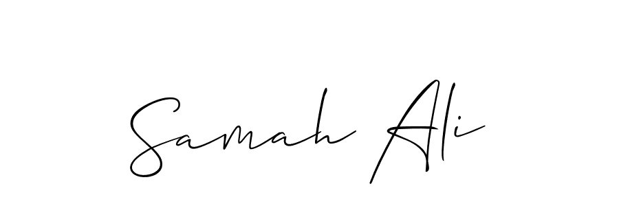 Samah Ali stylish signature style. Best Handwritten Sign (Allison_Script) for my name. Handwritten Signature Collection Ideas for my name Samah Ali. Samah Ali signature style 2 images and pictures png