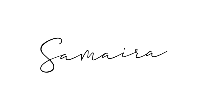 It looks lik you need a new signature style for name Samaira. Design unique handwritten (Allison_Script) signature with our free signature maker in just a few clicks. Samaira signature style 2 images and pictures png