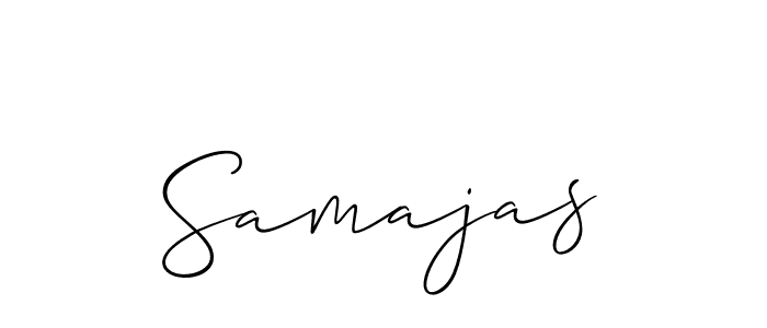 Also we have Samajas name is the best signature style. Create professional handwritten signature collection using Allison_Script autograph style. Samajas signature style 2 images and pictures png