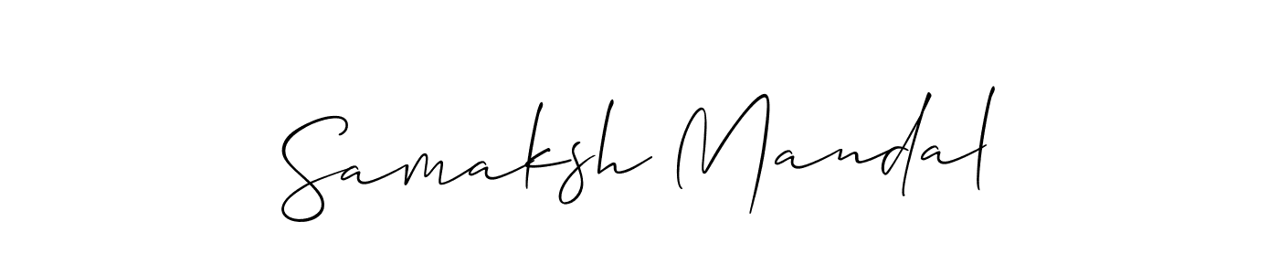 Create a beautiful signature design for name Samaksh Mandal. With this signature (Allison_Script) fonts, you can make a handwritten signature for free. Samaksh Mandal signature style 2 images and pictures png