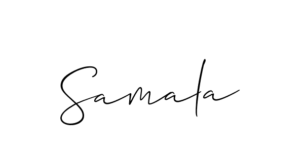 Similarly Allison_Script is the best handwritten signature design. Signature creator online .You can use it as an online autograph creator for name Samala. Samala signature style 2 images and pictures png