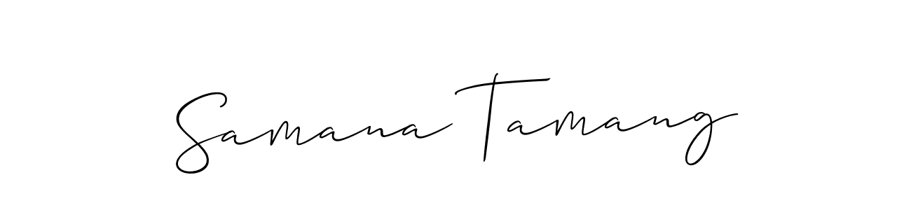 You can use this online signature creator to create a handwritten signature for the name Samana Tamang. This is the best online autograph maker. Samana Tamang signature style 2 images and pictures png