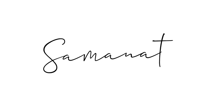 Create a beautiful signature design for name Samanat. With this signature (Allison_Script) fonts, you can make a handwritten signature for free. Samanat signature style 2 images and pictures png