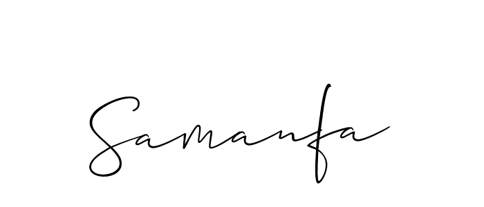 if you are searching for the best signature style for your name Samanfa. so please give up your signature search. here we have designed multiple signature styles  using Allison_Script. Samanfa signature style 2 images and pictures png