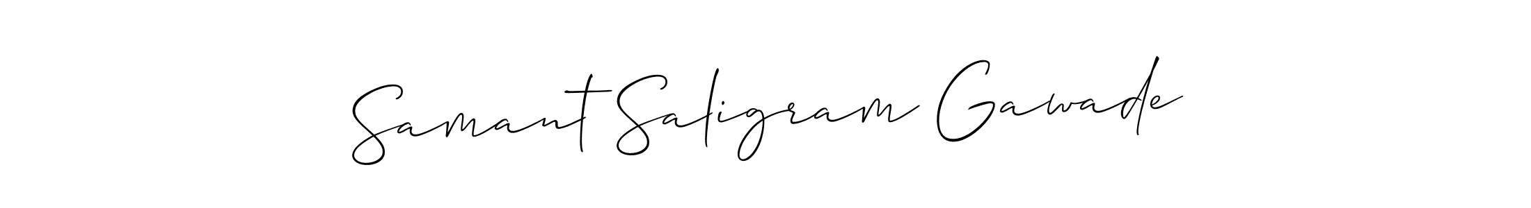 Once you've used our free online signature maker to create your best signature Allison_Script style, it's time to enjoy all of the benefits that Samant Saligram Gawade name signing documents. Samant Saligram Gawade signature style 2 images and pictures png