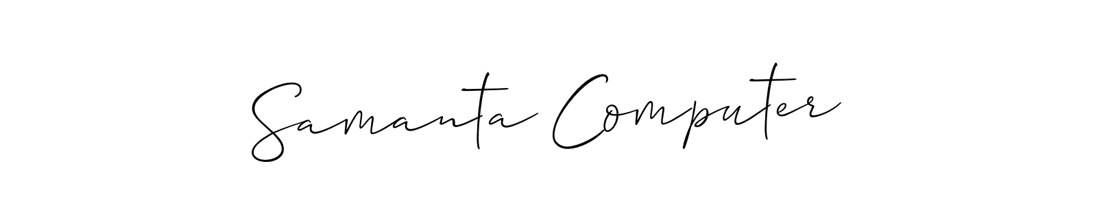 Here are the top 10 professional signature styles for the name Samanta Computer. These are the best autograph styles you can use for your name. Samanta Computer signature style 2 images and pictures png