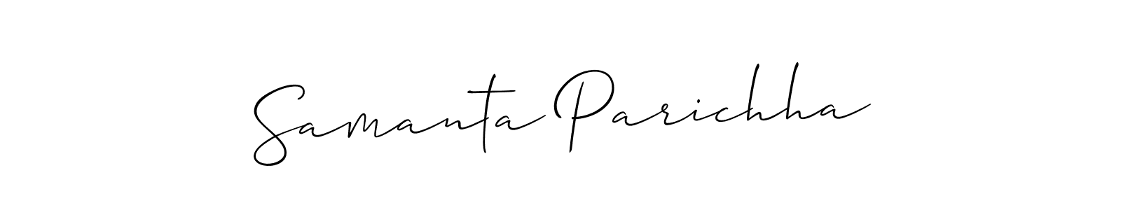 Create a beautiful signature design for name Samanta Parichha. With this signature (Allison_Script) fonts, you can make a handwritten signature for free. Samanta Parichha signature style 2 images and pictures png
