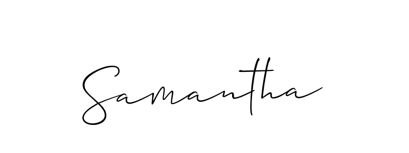 The best way (Allison_Script) to make a short signature is to pick only two or three words in your name. The name Samantha include a total of six letters. For converting this name. Samantha signature style 2 images and pictures png