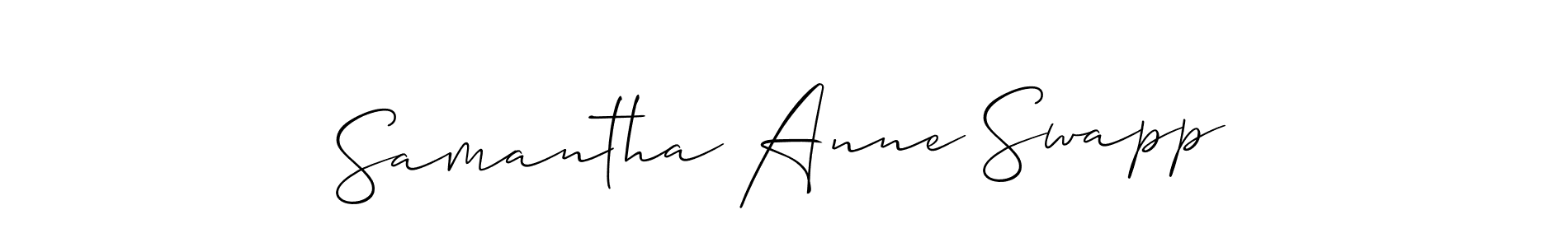 How to make Samantha Anne Swapp name signature. Use Allison_Script style for creating short signs online. This is the latest handwritten sign. Samantha Anne Swapp signature style 2 images and pictures png