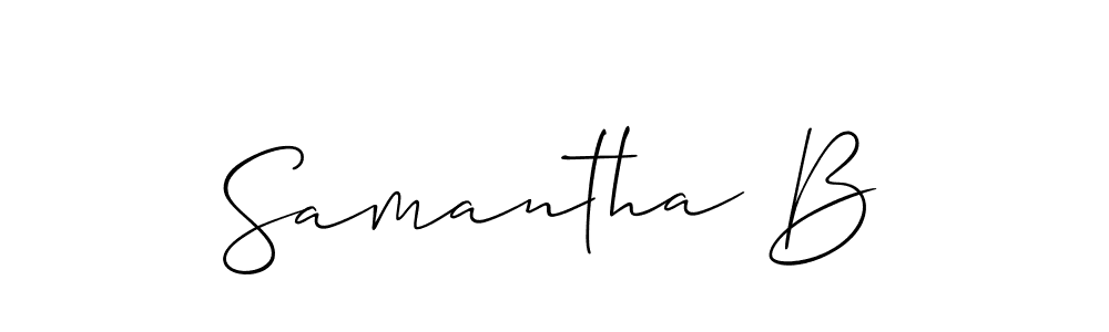 This is the best signature style for the Samantha B name. Also you like these signature font (Allison_Script). Mix name signature. Samantha B signature style 2 images and pictures png