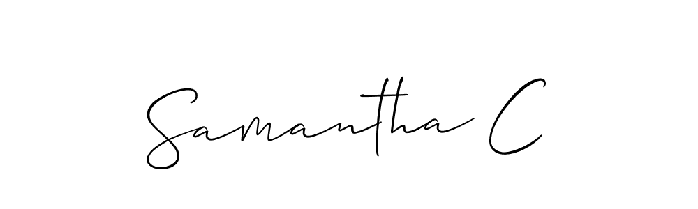 This is the best signature style for the Samantha C name. Also you like these signature font (Allison_Script). Mix name signature. Samantha C signature style 2 images and pictures png