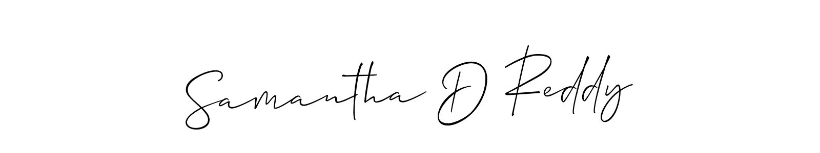 Make a short Samantha D Reddy signature style. Manage your documents anywhere anytime using Allison_Script. Create and add eSignatures, submit forms, share and send files easily. Samantha D Reddy signature style 2 images and pictures png