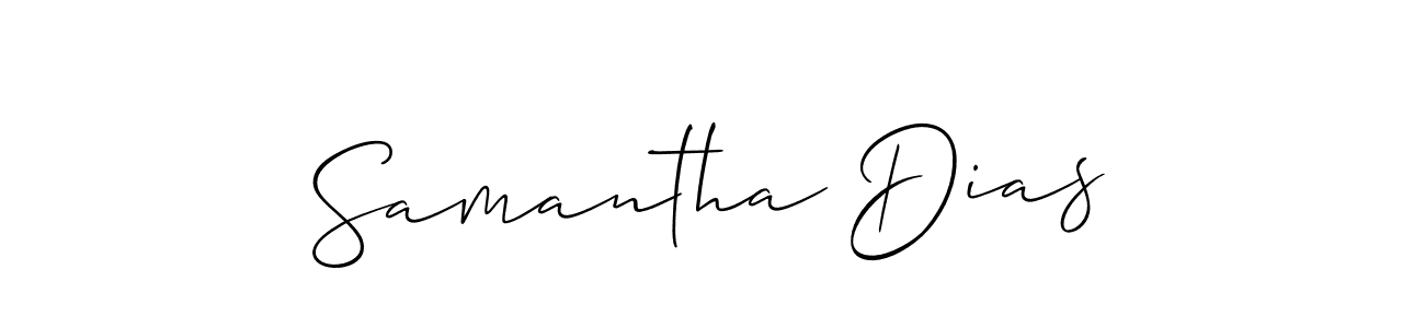 How to make Samantha Dias signature? Allison_Script is a professional autograph style. Create handwritten signature for Samantha Dias name. Samantha Dias signature style 2 images and pictures png