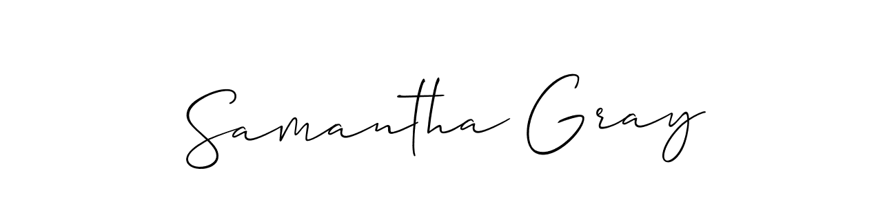 It looks lik you need a new signature style for name Samantha Gray. Design unique handwritten (Allison_Script) signature with our free signature maker in just a few clicks. Samantha Gray signature style 2 images and pictures png