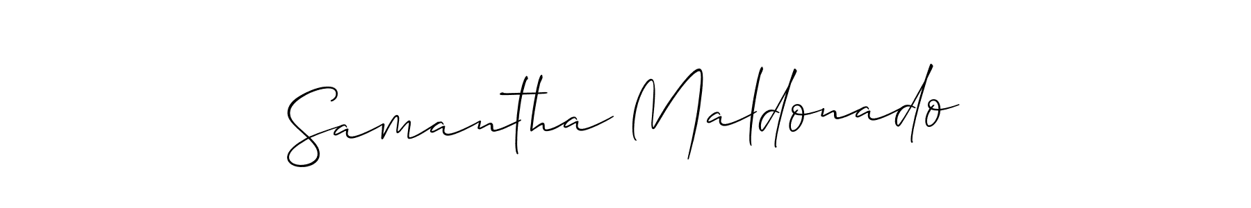 How to make Samantha Maldonado name signature. Use Allison_Script style for creating short signs online. This is the latest handwritten sign. Samantha Maldonado signature style 2 images and pictures png