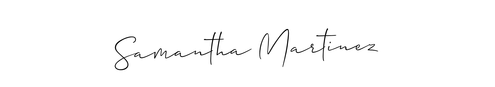 How to make Samantha Martinez name signature. Use Allison_Script style for creating short signs online. This is the latest handwritten sign. Samantha Martinez signature style 2 images and pictures png